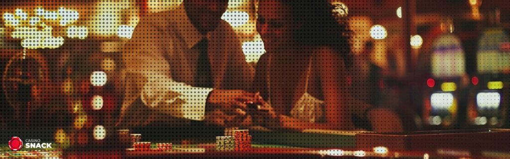 Man and woman playing Polkadot Roulette